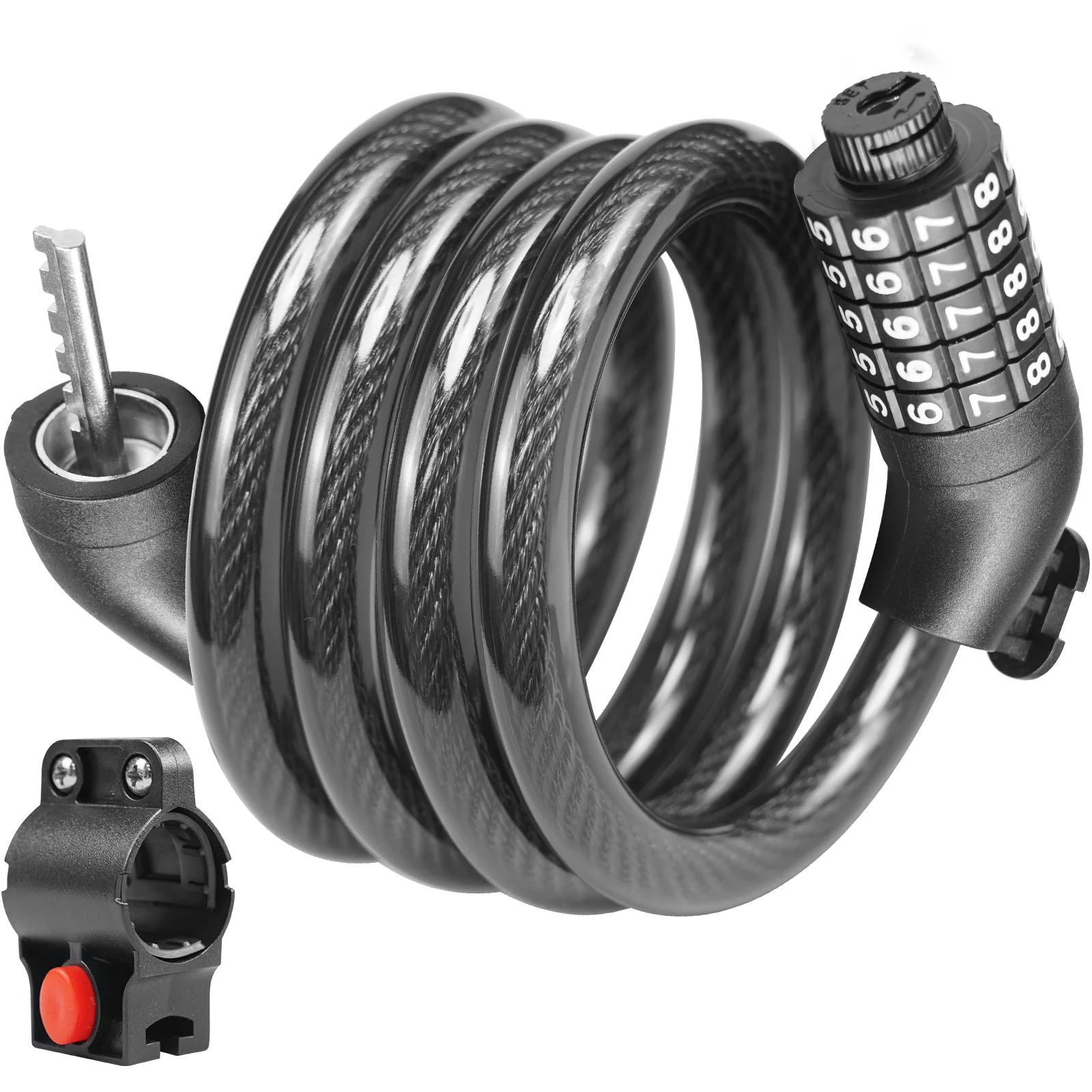 S3 High Security 5-Digit Resettable Combination Bicycle Lock - Image 4
