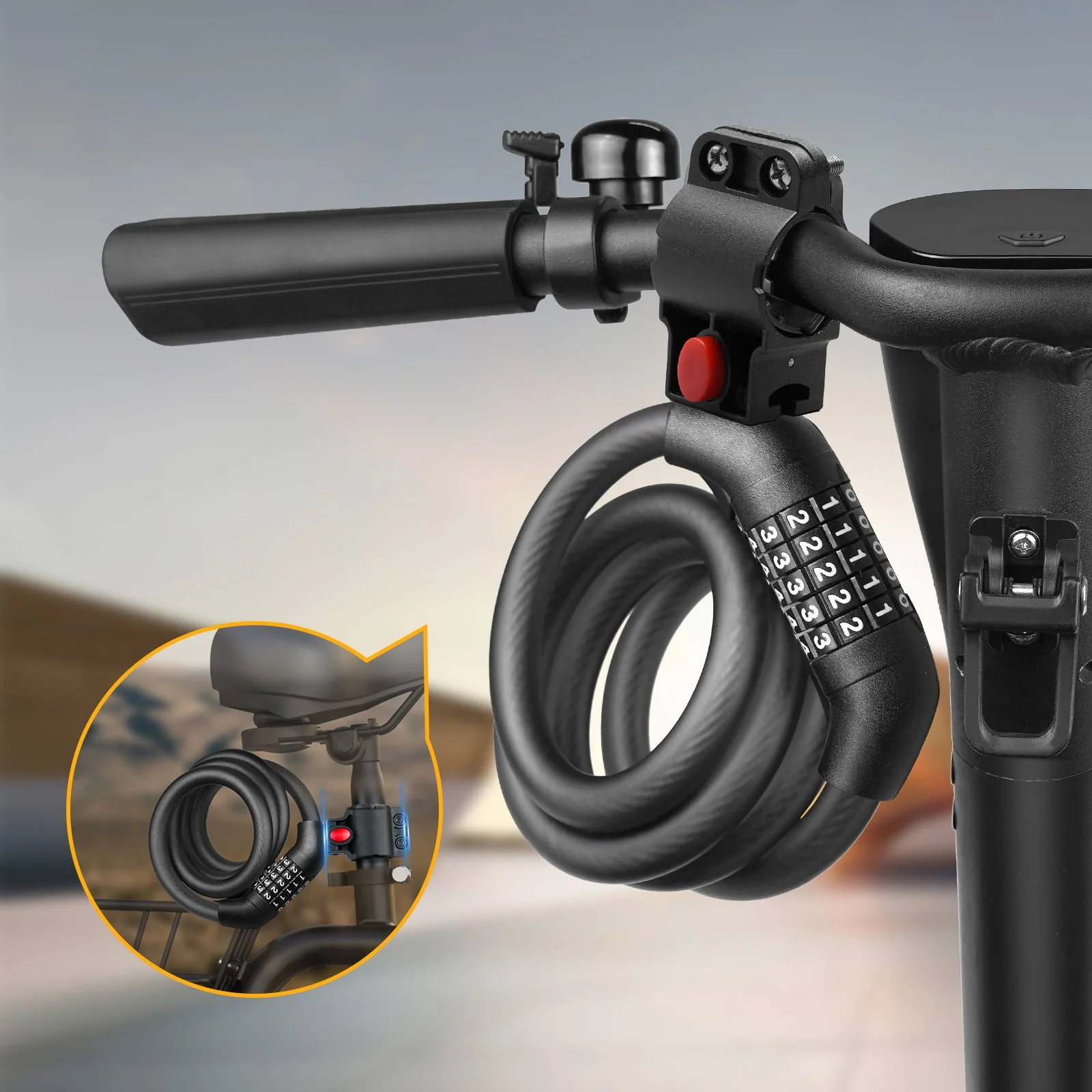 S3 High Security 5-Digit Resettable Combination Bicycle Lock - Image 9