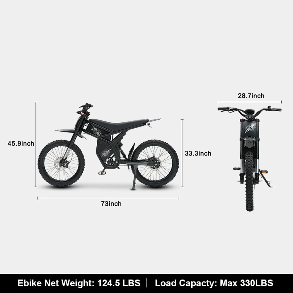 Gyroor 2400W Electric Dirt Bike Trail Rider Essentials Kit - Image 10