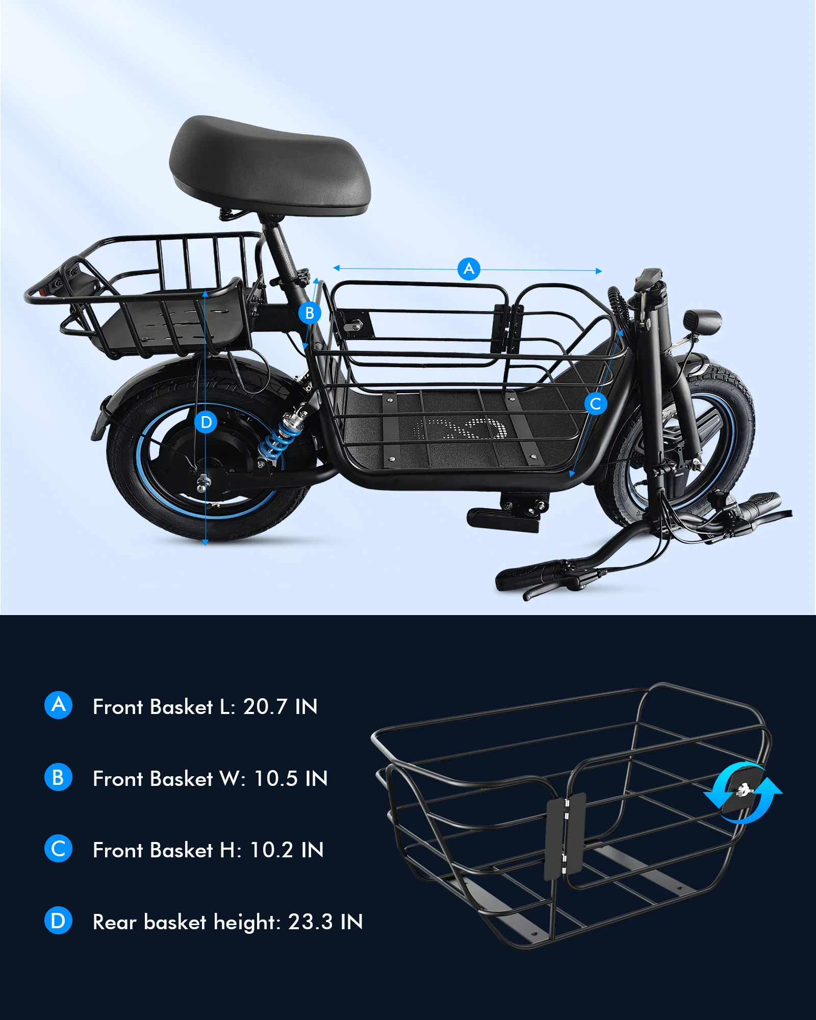 Gyroor C1PLUS Electric Scooter 1000W Partner Pack - Image 12