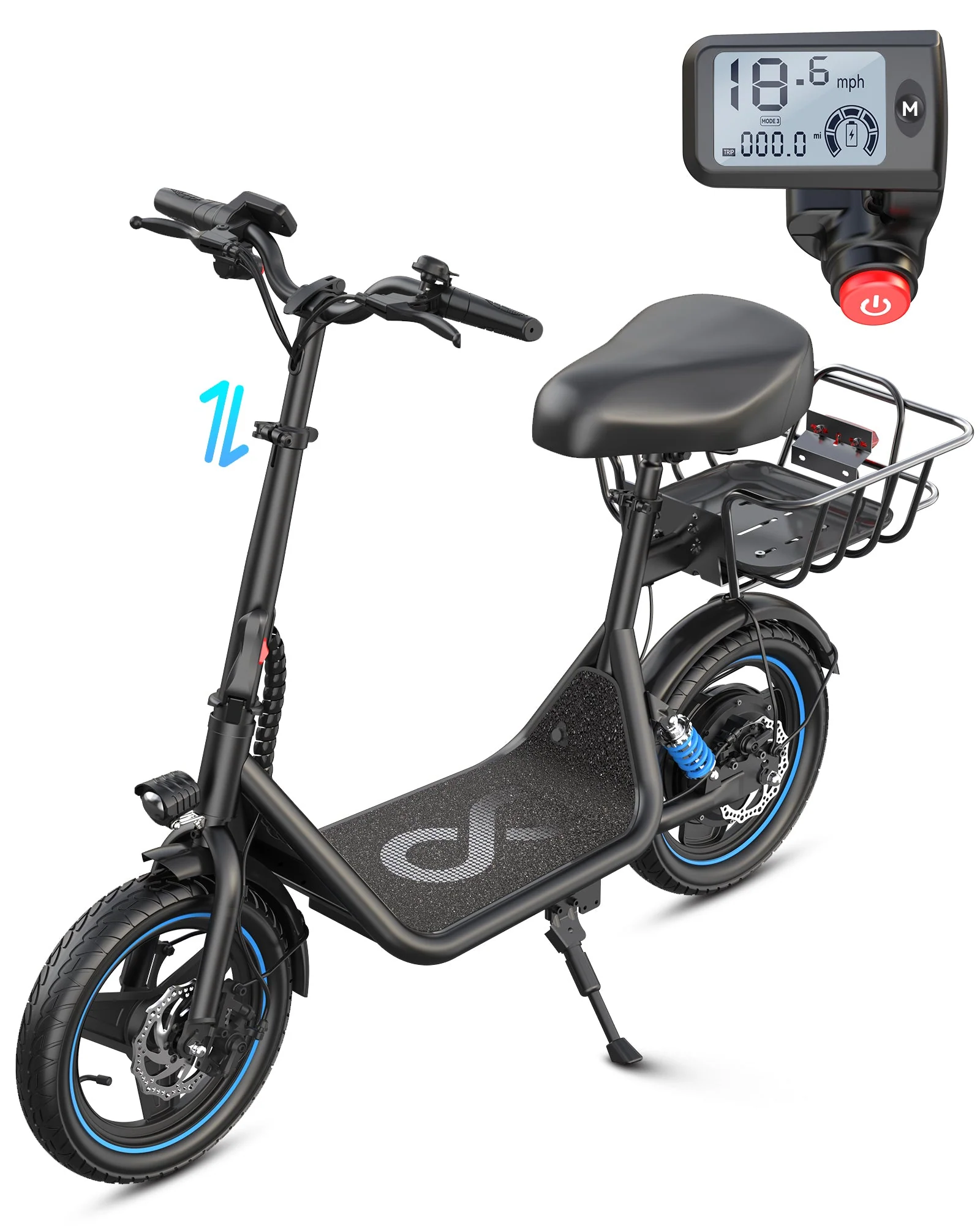 Gyroor C1PLUS Electric Scooter 1000W Partner Pack - Image 4