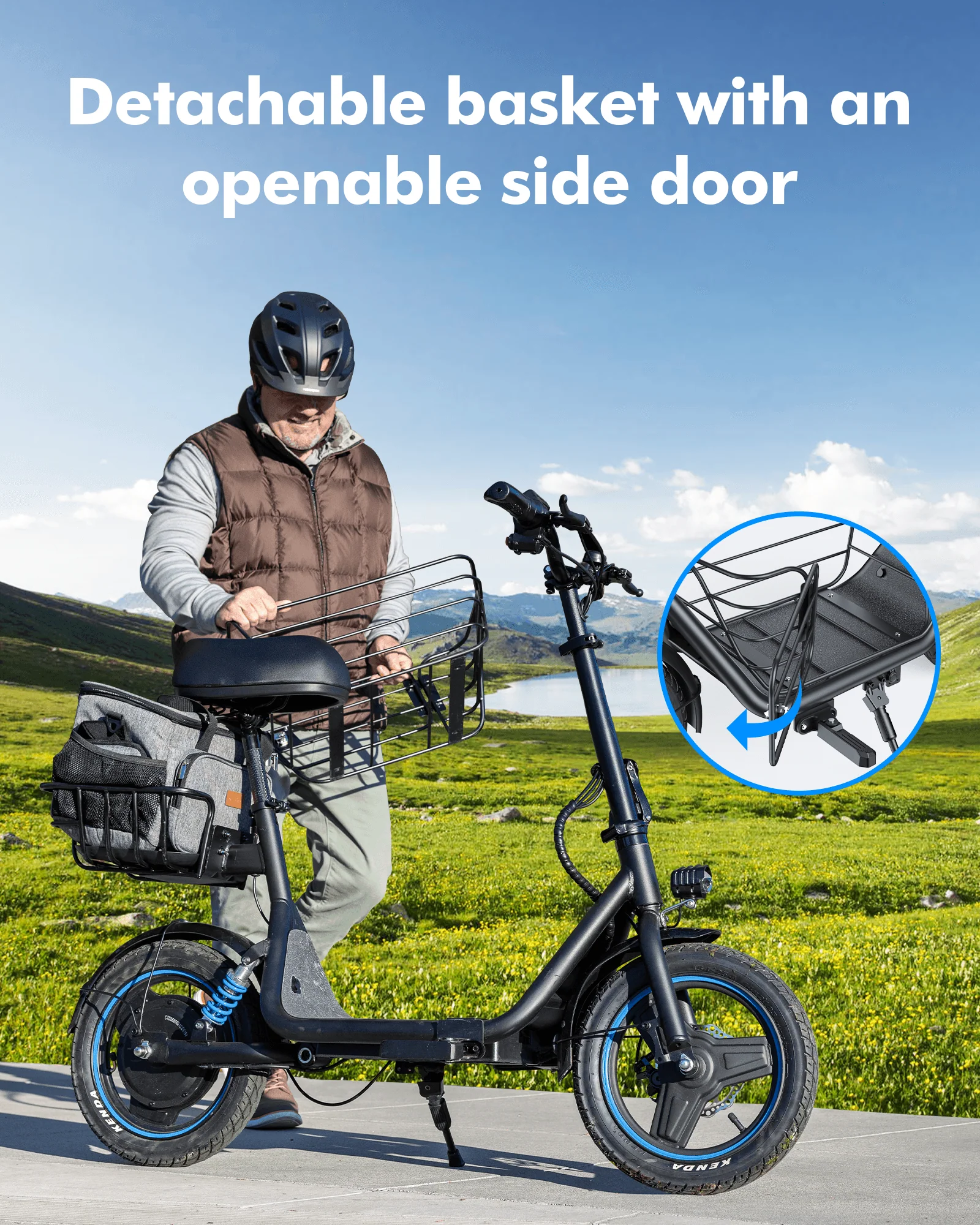 Gyroor C1PLUS Electric Scooter 1000W Partner Pack - Image 7