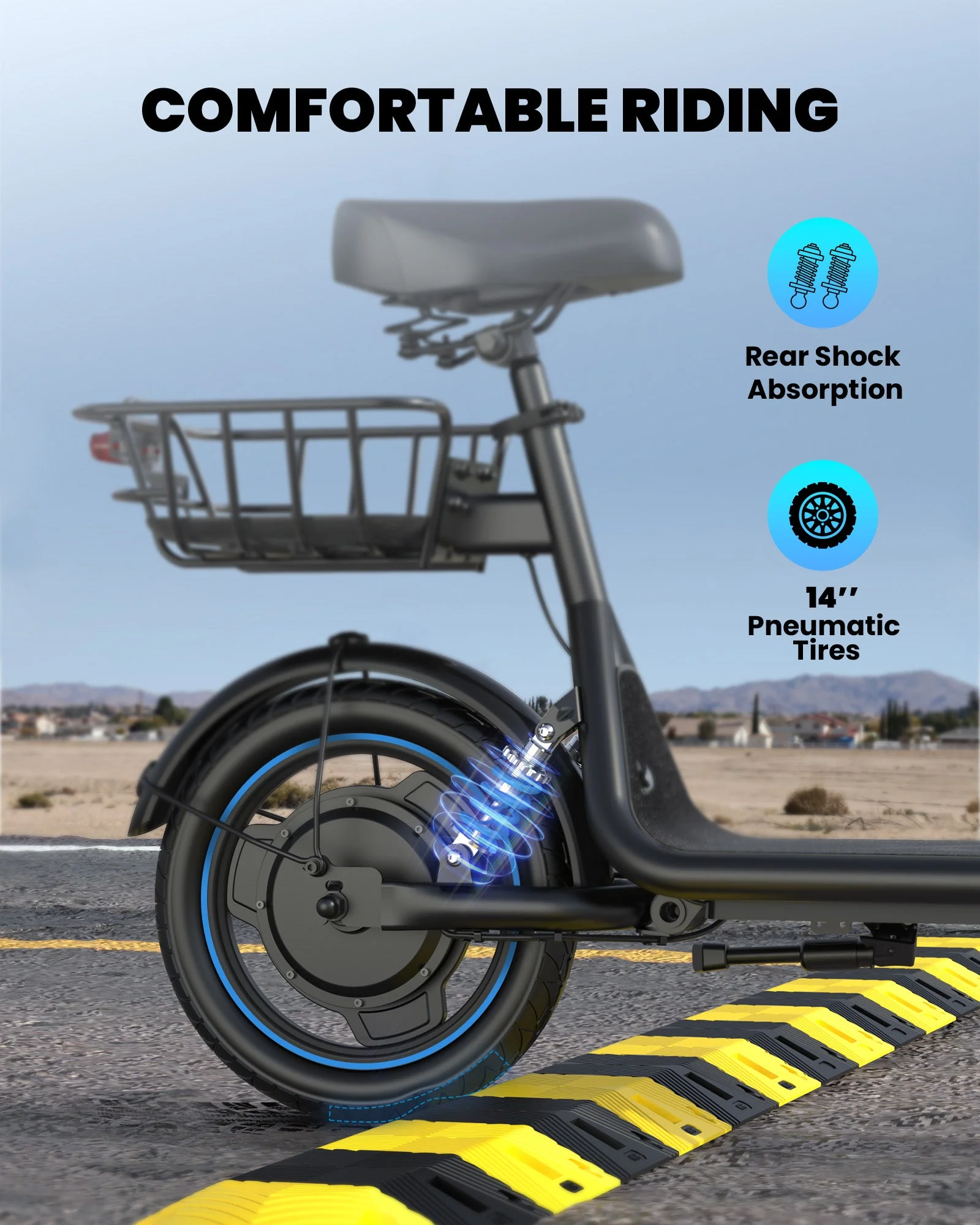 Gyroor C1PLUS Electric Scooter 1000W Partner Pack - Image 10
