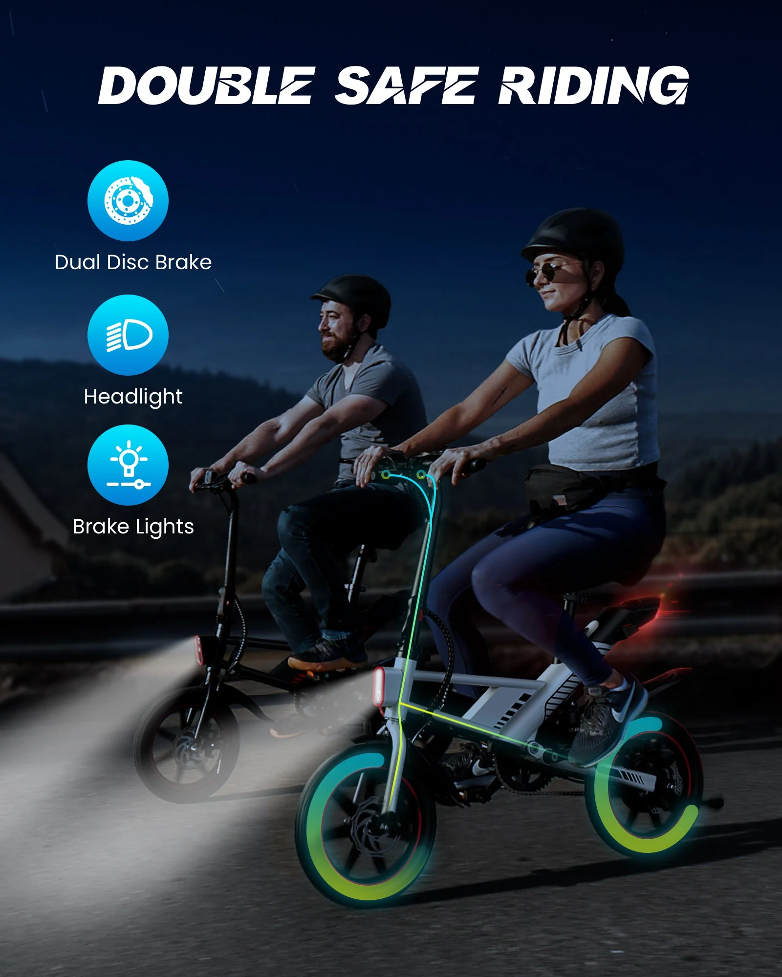 Gyroor C3 Electric Bike 700W with 14" Tires - Image 9