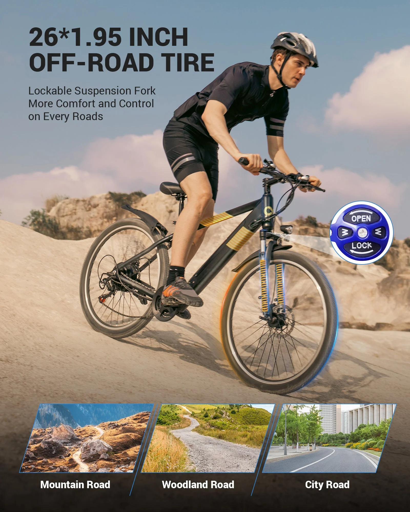 Gyroor EB263 Electric Bike Trail Rider Essentials Kit - Image 12