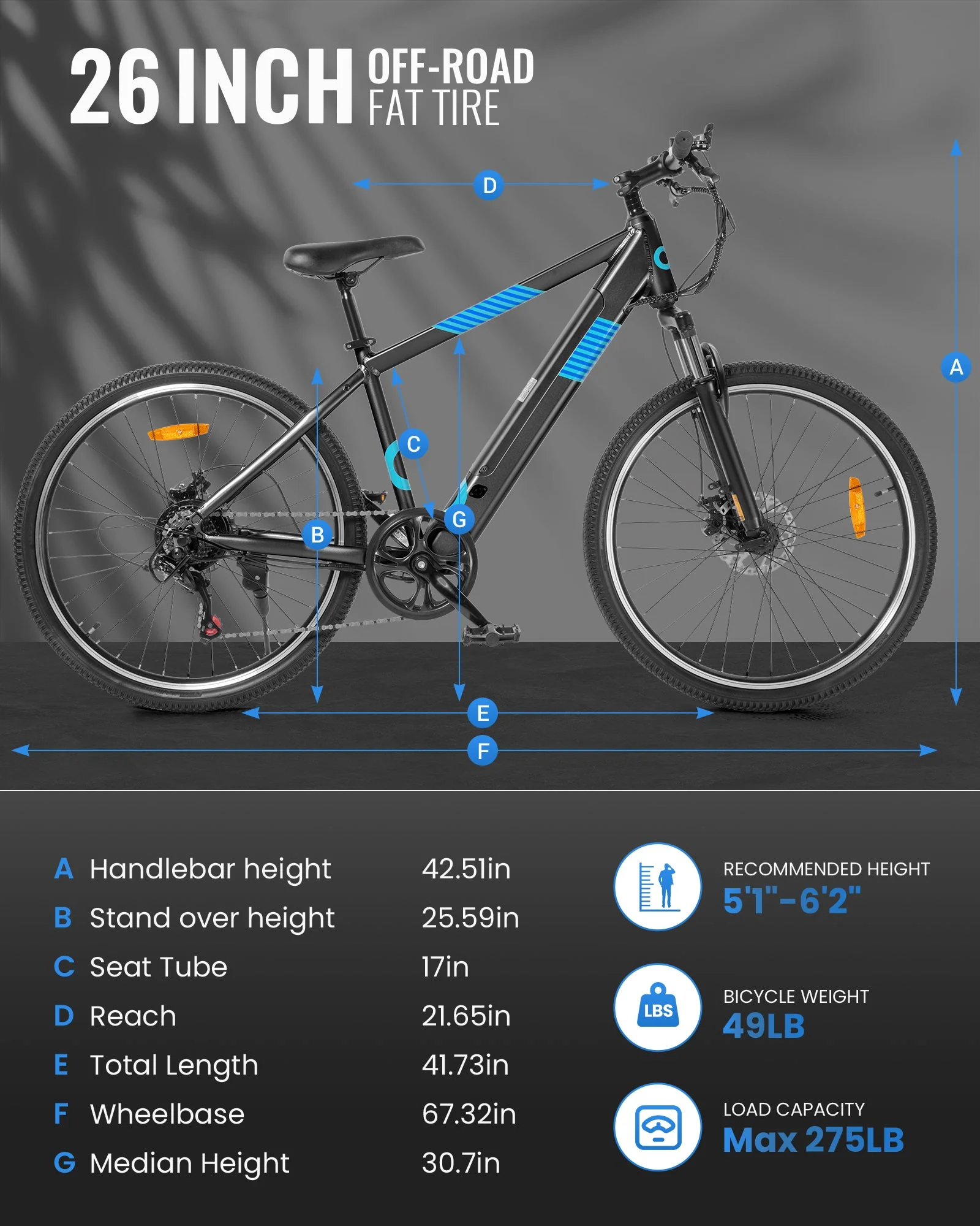 Gyroor EB263 Electric Bike Trail Rider Essentials Kit - Image 7