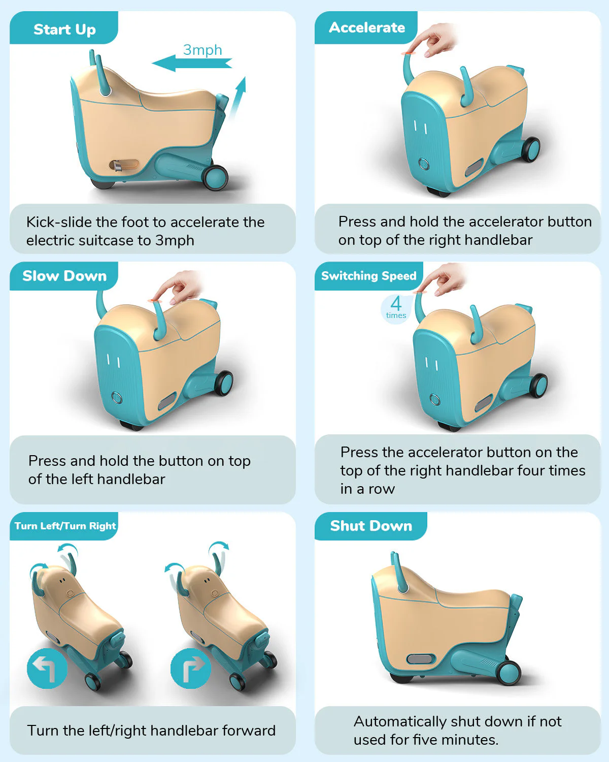 Gyroor GNU Kids Ride-On Car, 14L Storage (Ages 4–9) - Image 6