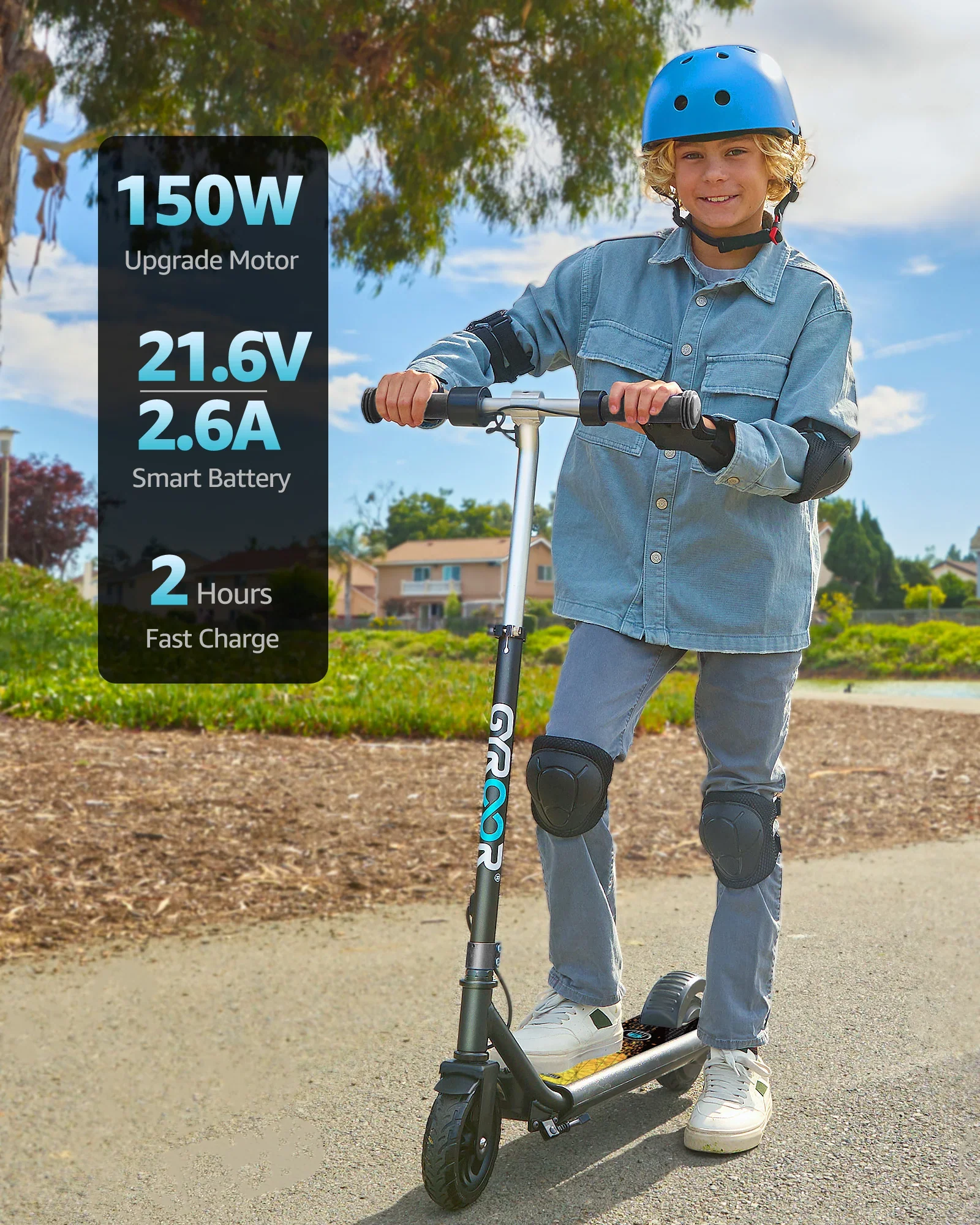 Gyroor H30Max Electric Scooter for Kids (Ages 6–12) - Image 4