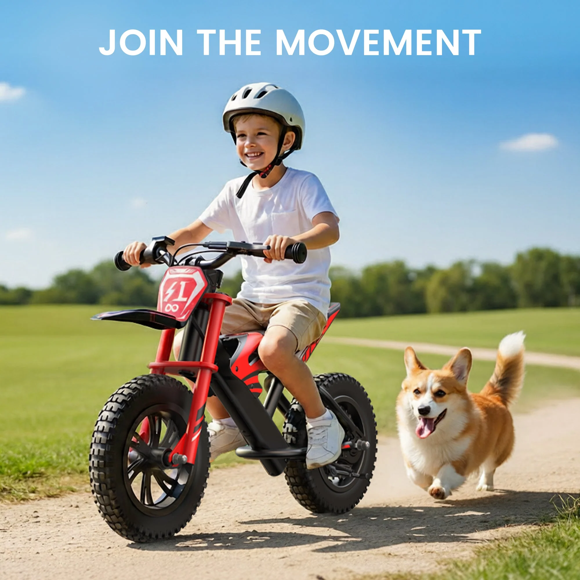 Gyroor Kids Electric Motocross Bike 200W with 7-Color RGB Lights for Kids Ages 6-12 - Image 8