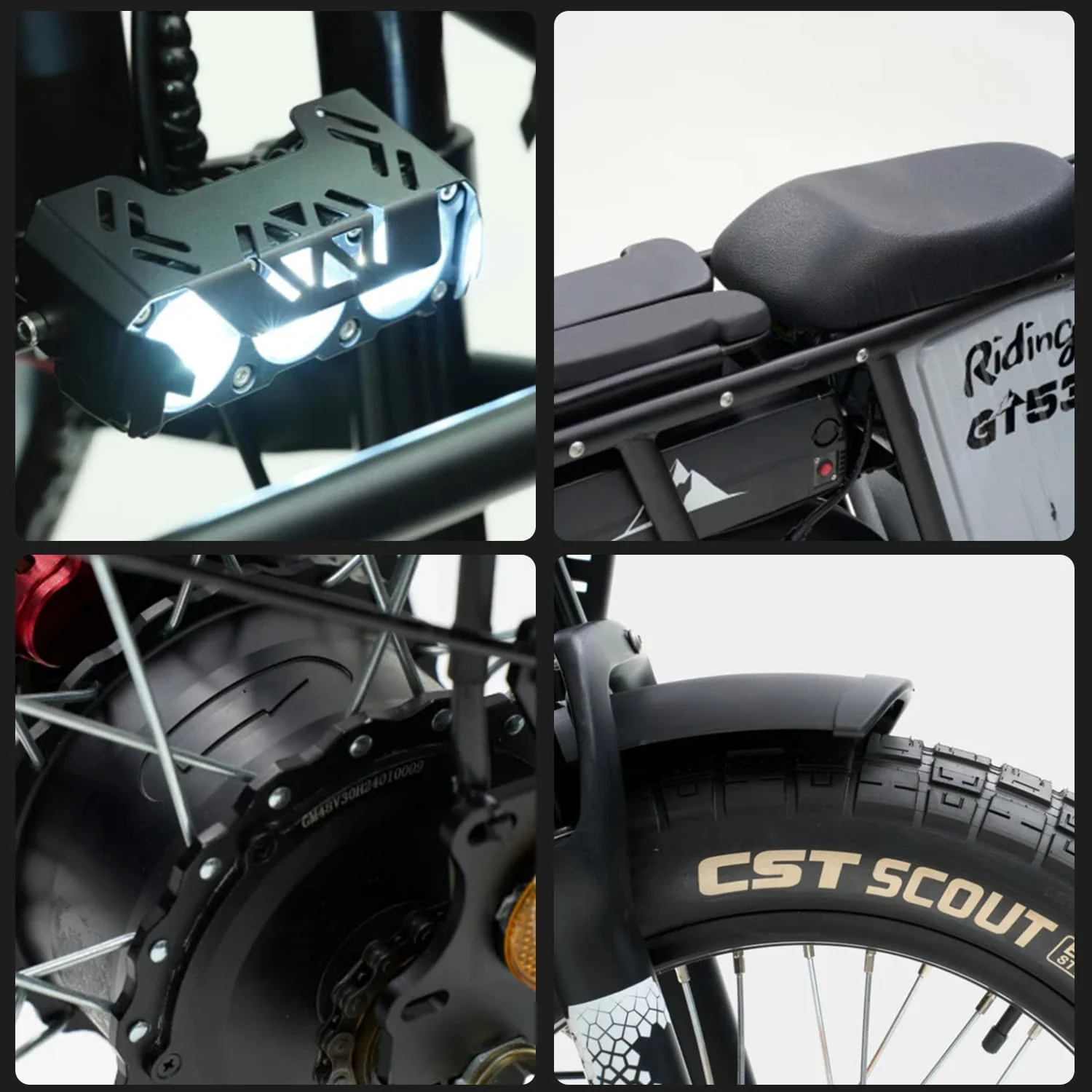 OFF ROAD Electric Cargo Bike for Adults 550LBS, 2000W with Removable Battery - Image 10