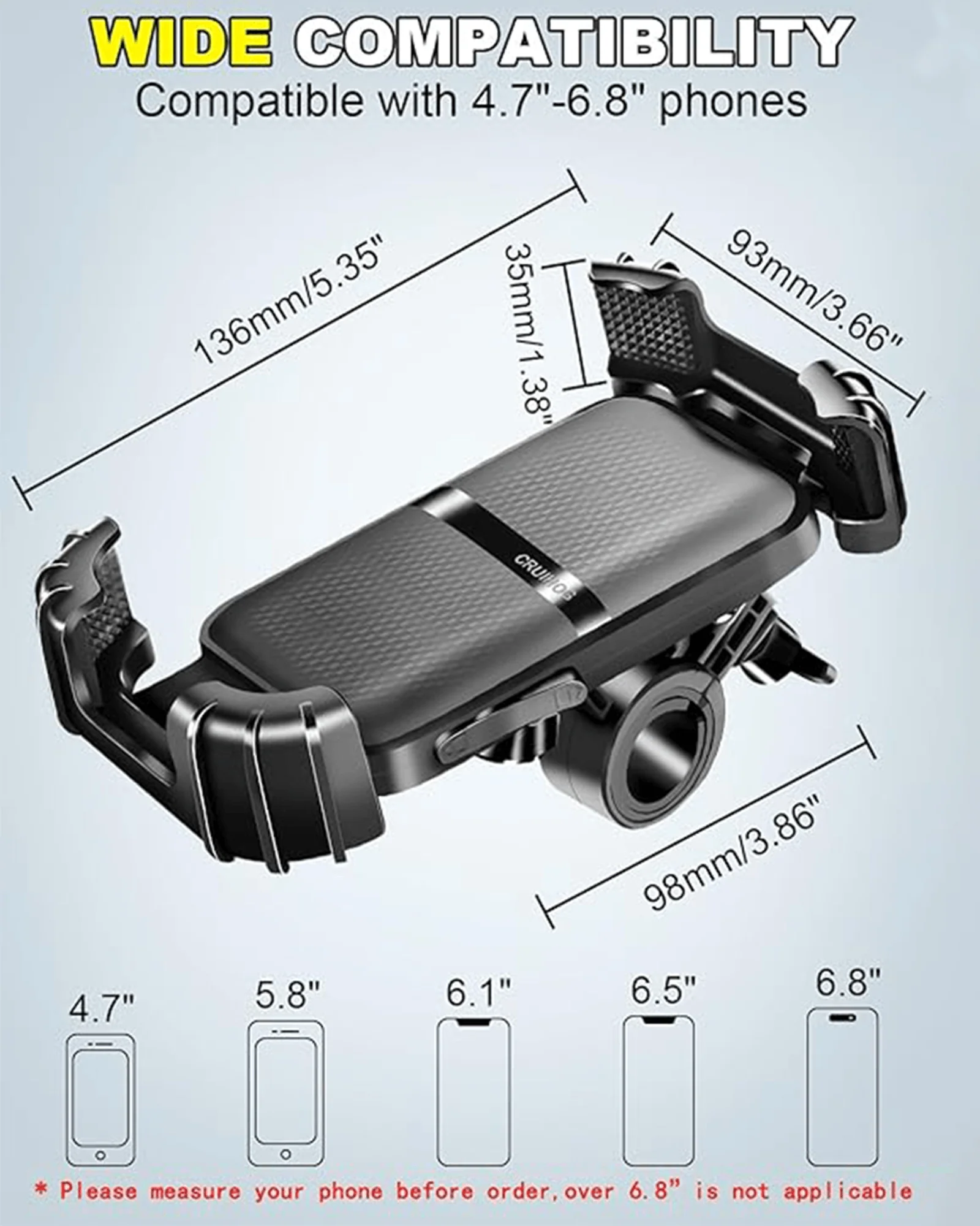 Phone Holder For EBike and EScooter【3S Quick Install】 - Image 5