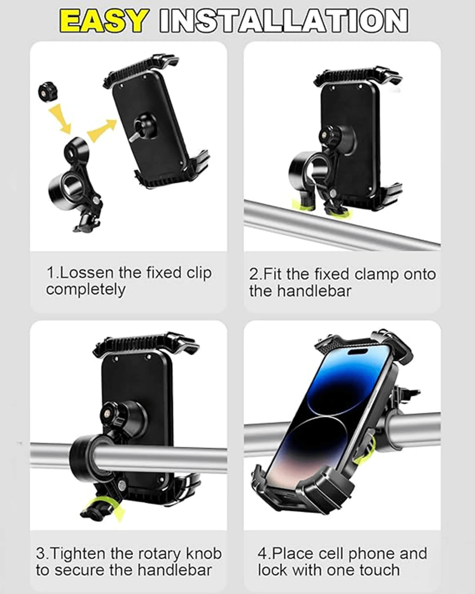 Phone Holder For EBike and EScooter【3S Quick Install】 - Image 6