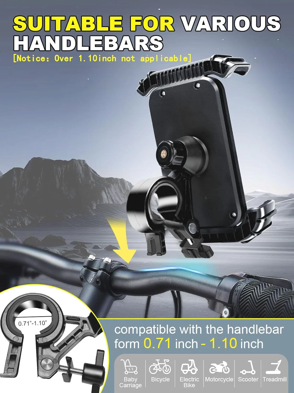 Phone Holder For EBike and EScooter【3S Quick Install】 - Image 7